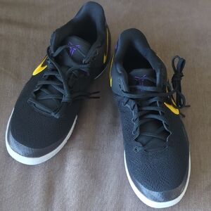 Nike Black and Purple Kobe Sneakers